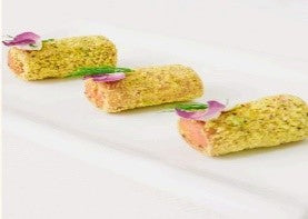 Murtadella Cream In Cigar Coated With Pistachio | كريم مرتديلا مغلف بالفستق