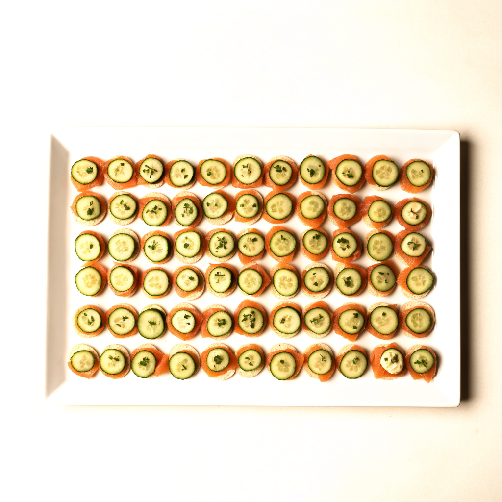 Tray of mixed canapés, Lazurd Kuwait