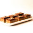 Tray of caramel glow pastries with gold leaf, Lazurd Kuwait